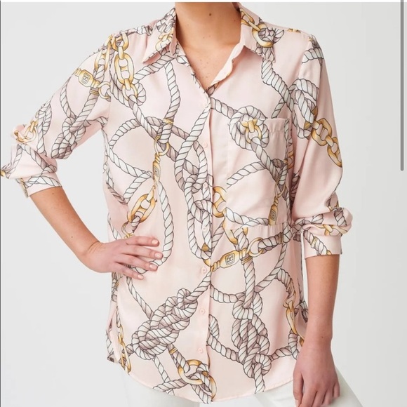 Zara | Tops | Zara Oversized Pink Chain 